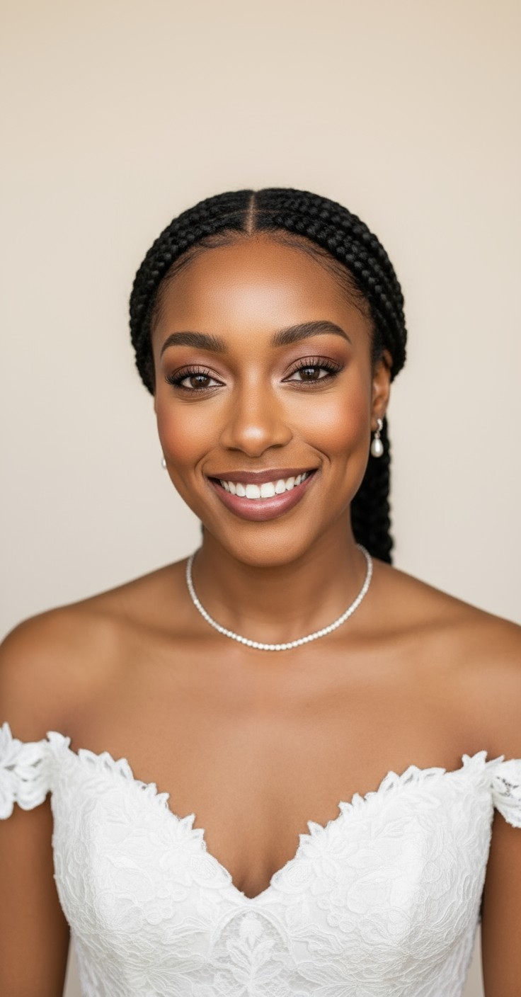 After Side Braid For Wedding